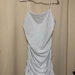 Elegant Silver Women's Dress